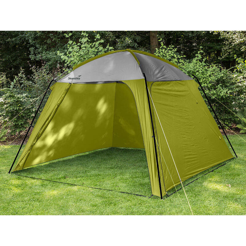 Pavellón toldo - jardín/camping - 300 x 300 cm - altura 210 cm - verde