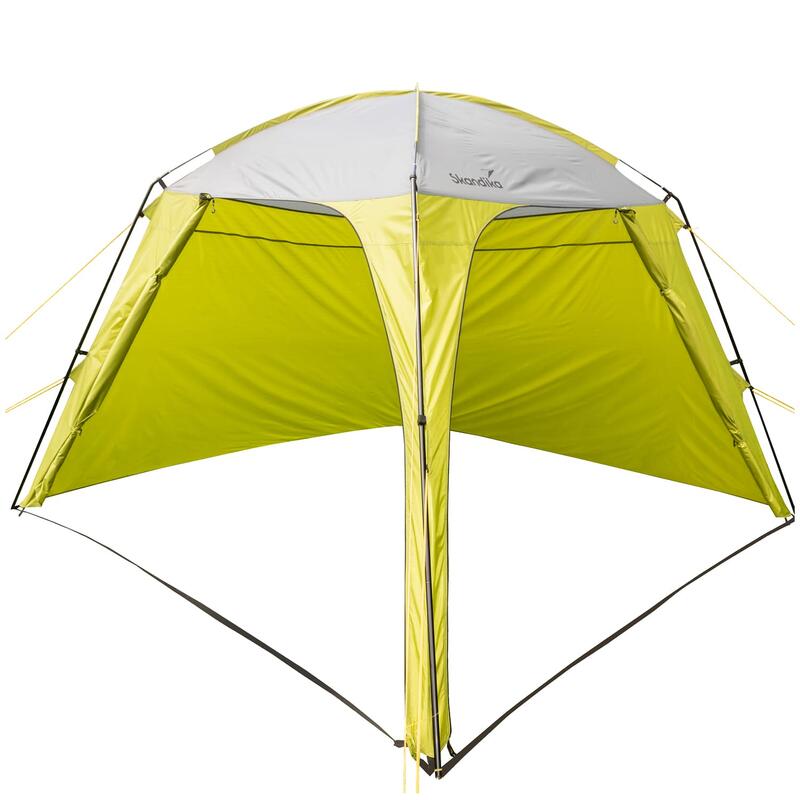 Pavillon Camping Wohnzelt mit integrierten Seitenwänden, 3x3 m