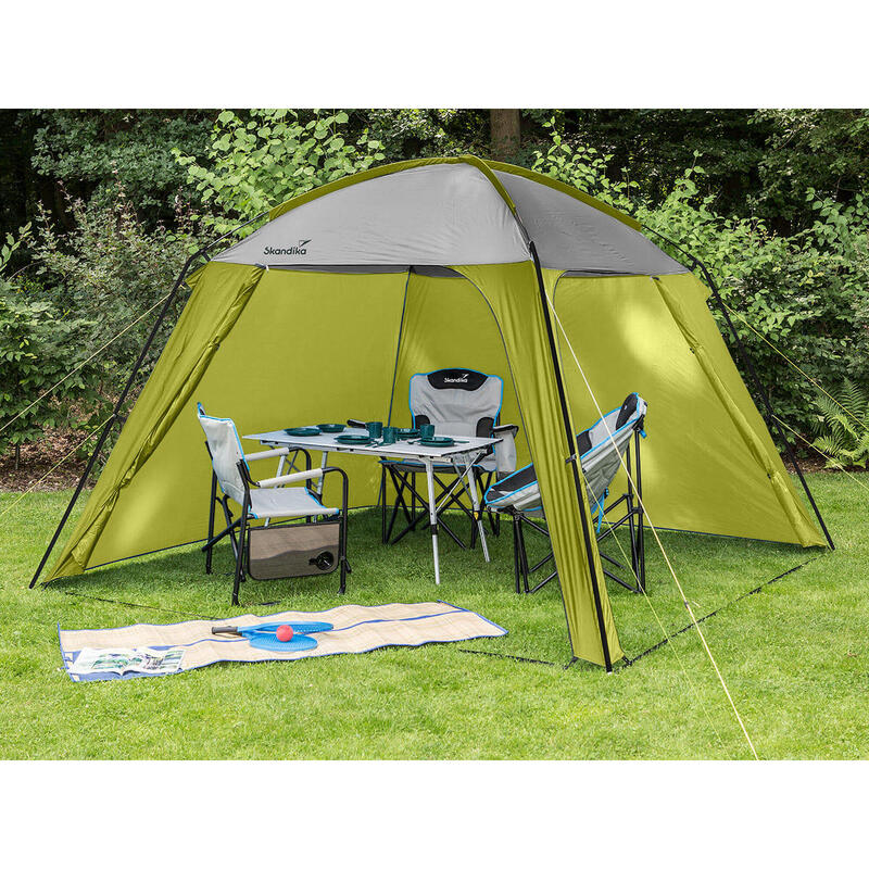 Pavillon Camping Wohnzelt mit integrierten Seitenwänden, 3x3 m