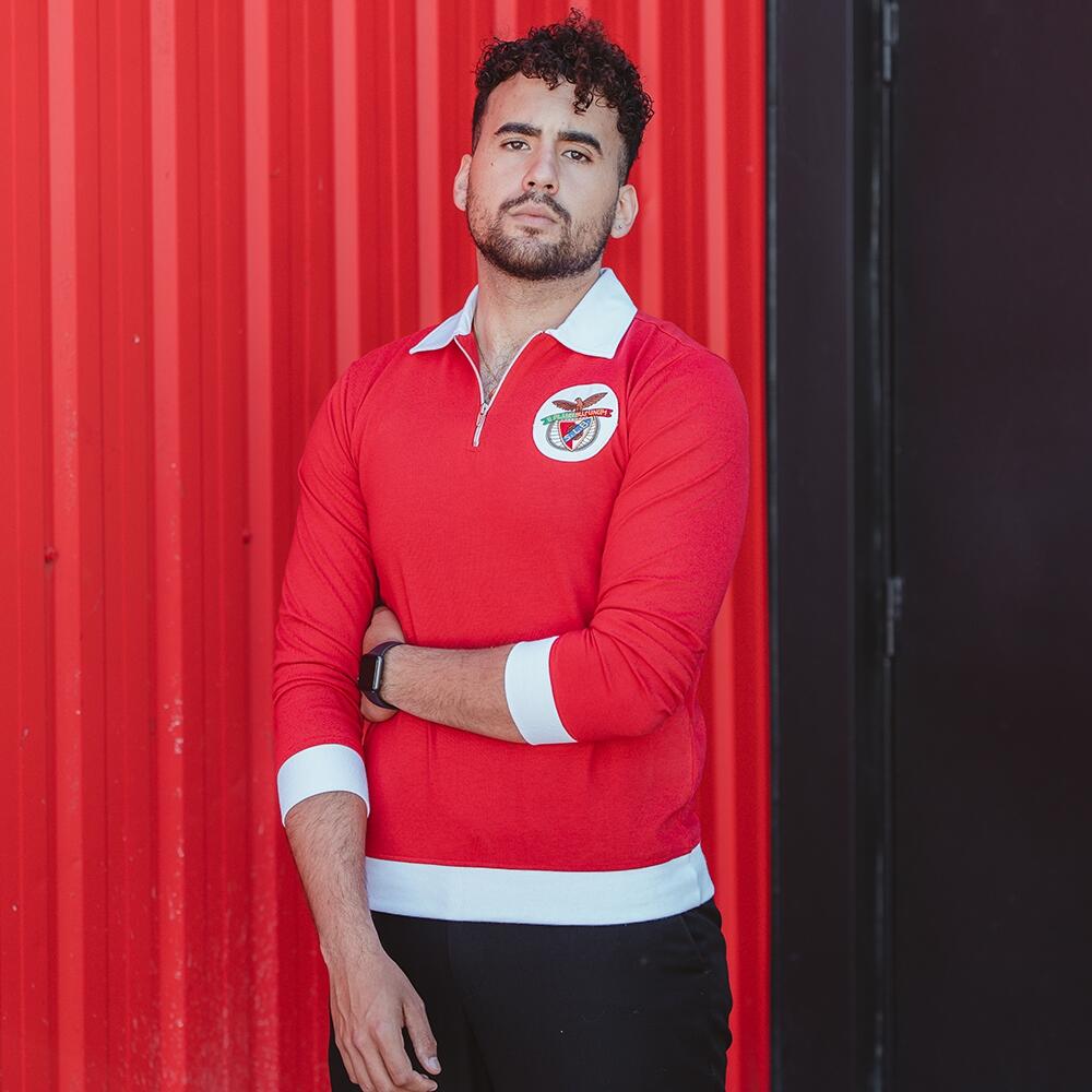 Voetbaljack - Heren - Retro - SL Benfica 1962 - 63 - Rood 6/6
