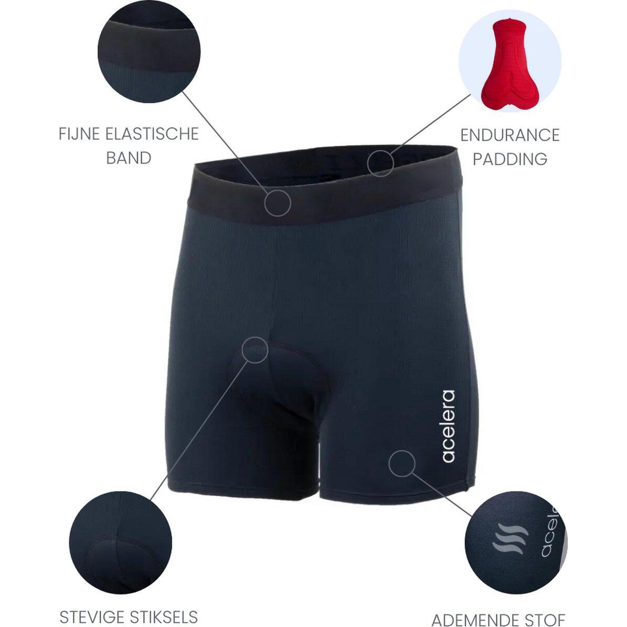Calecon de Cyclisme avec Peau de Chamois Sous vetements de Cyclisme ACELERA Decathlon
