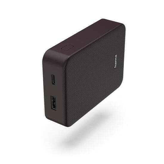 HAMA Power Pack Colour 10, 10000mAh, USB-C, USB-A, Rot