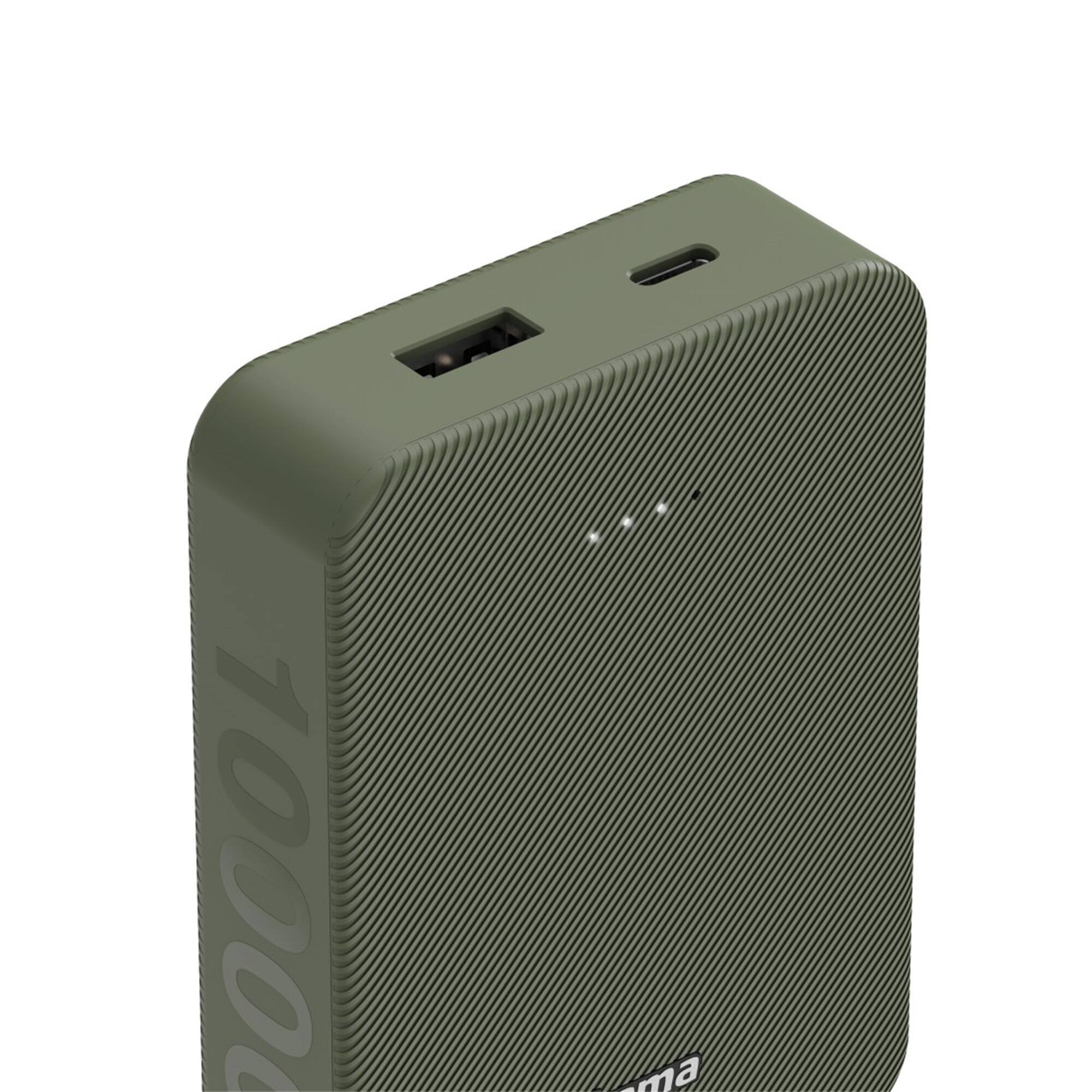HAMA Power Pack Colour 10, 10000mAh, USB-C, USB-A, Grün 4/5