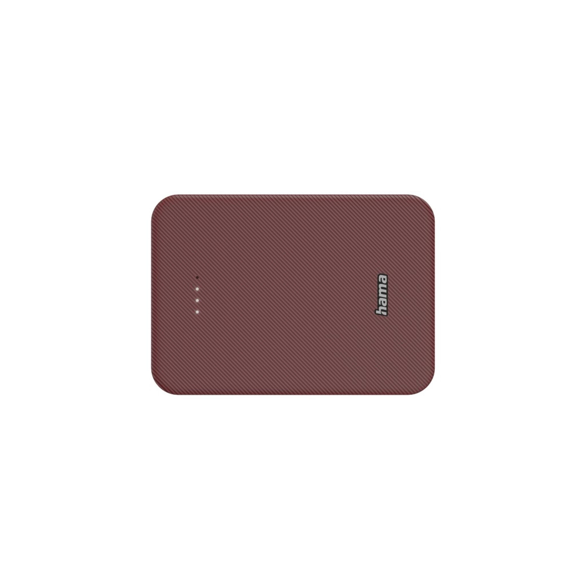 HAMA Power Pack Colour 10, 10000mAh, USB-C, USB-A, Rot 3/5