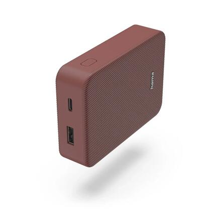 HAMA Power Pack Colour 10, 10000mAh, USB-C, USB-A, Rot