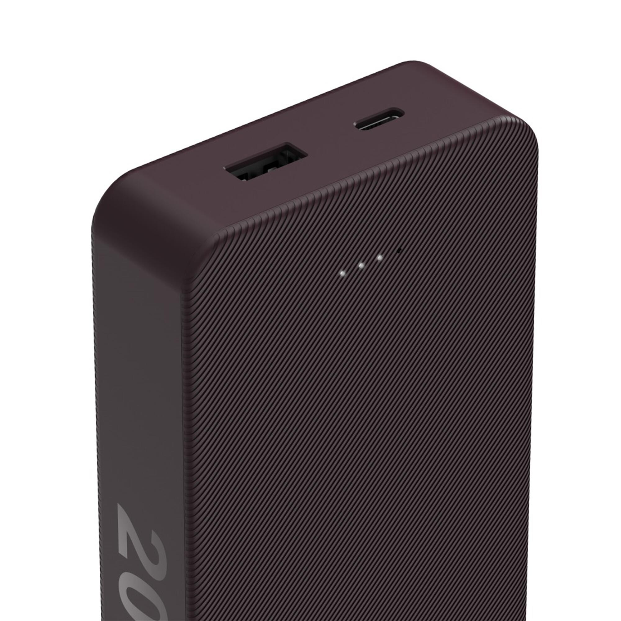 HAMA Power Pack Colour 20, 20000mAh, USB-C, USB-A, Pflaume 4/5