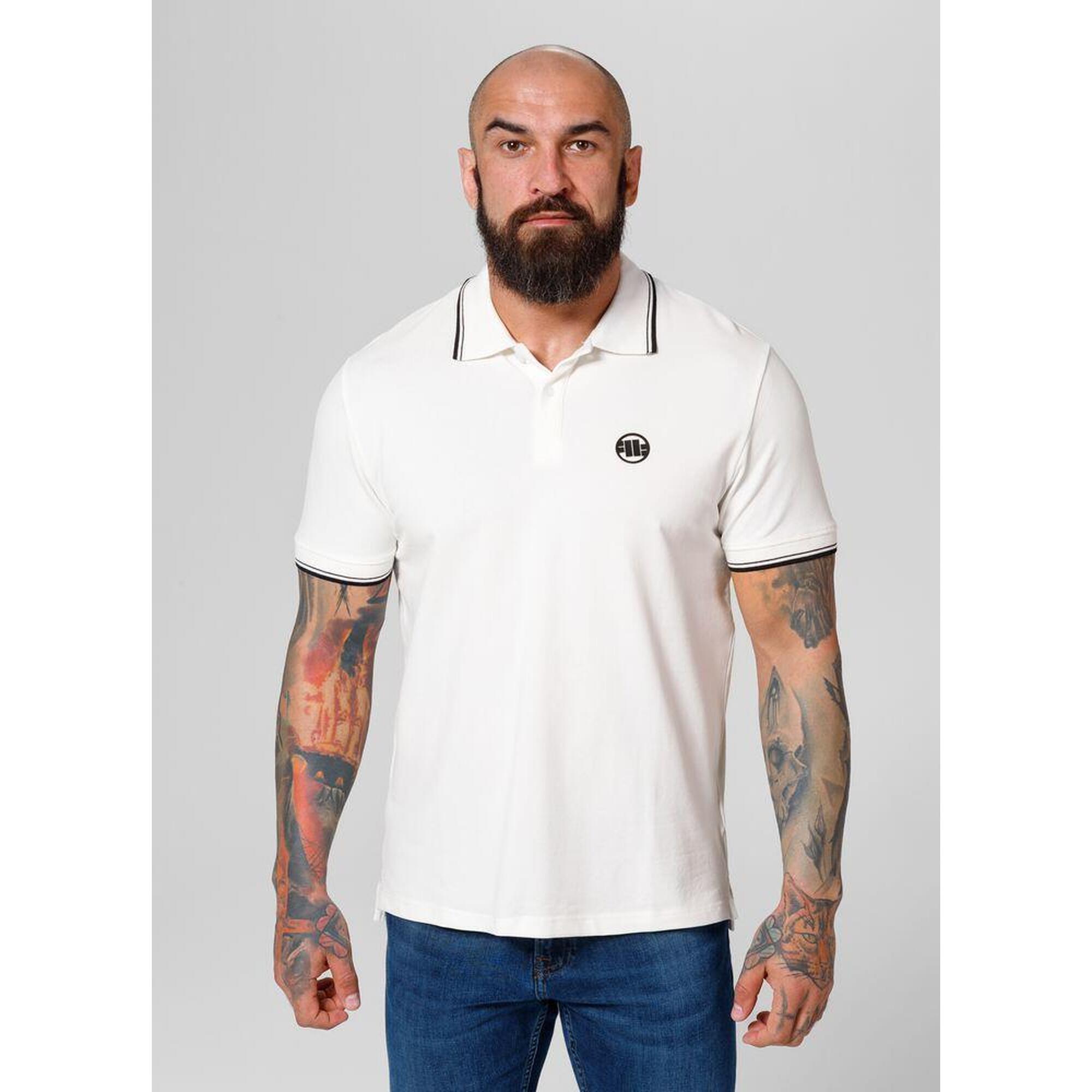 Tricou bărbați Pitbull Polo Pique Dungi Regular