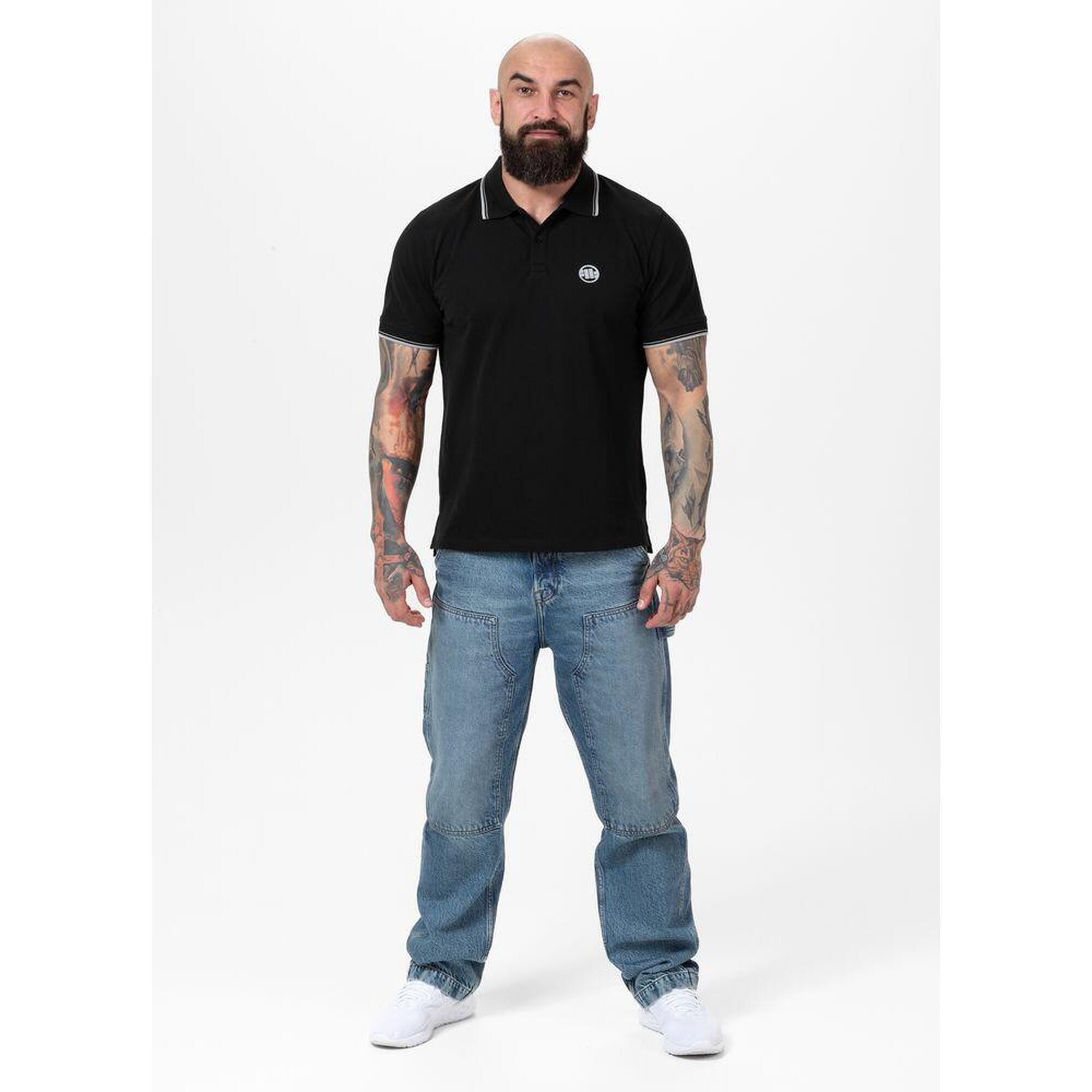 Tricou bărbați Pitbull Polo Pique Dungi Regular