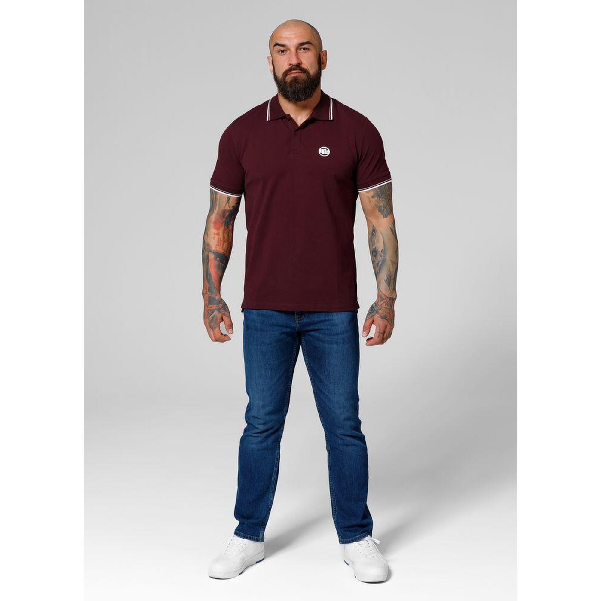 Tricou bărbați Pitbull Polo Pique Dungi Regular