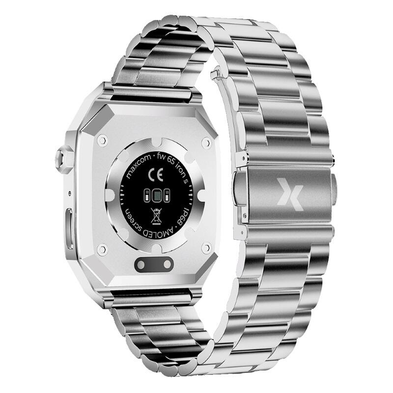 Ceas Smartwatch Maxcom FW65 Iron S, ecran 1.95 AMOLED, rezolutie 410502, 340 mAh