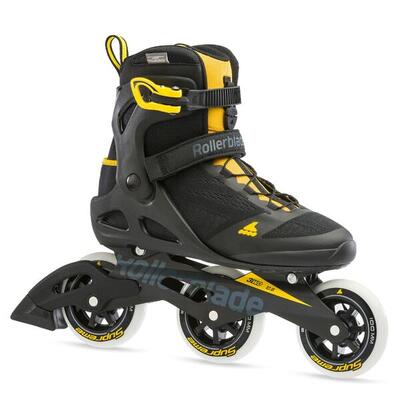 ROLLERBLADE MACROBLADE 100 3WD, NEGRO/AMARILLO AZAFRÁN, 45