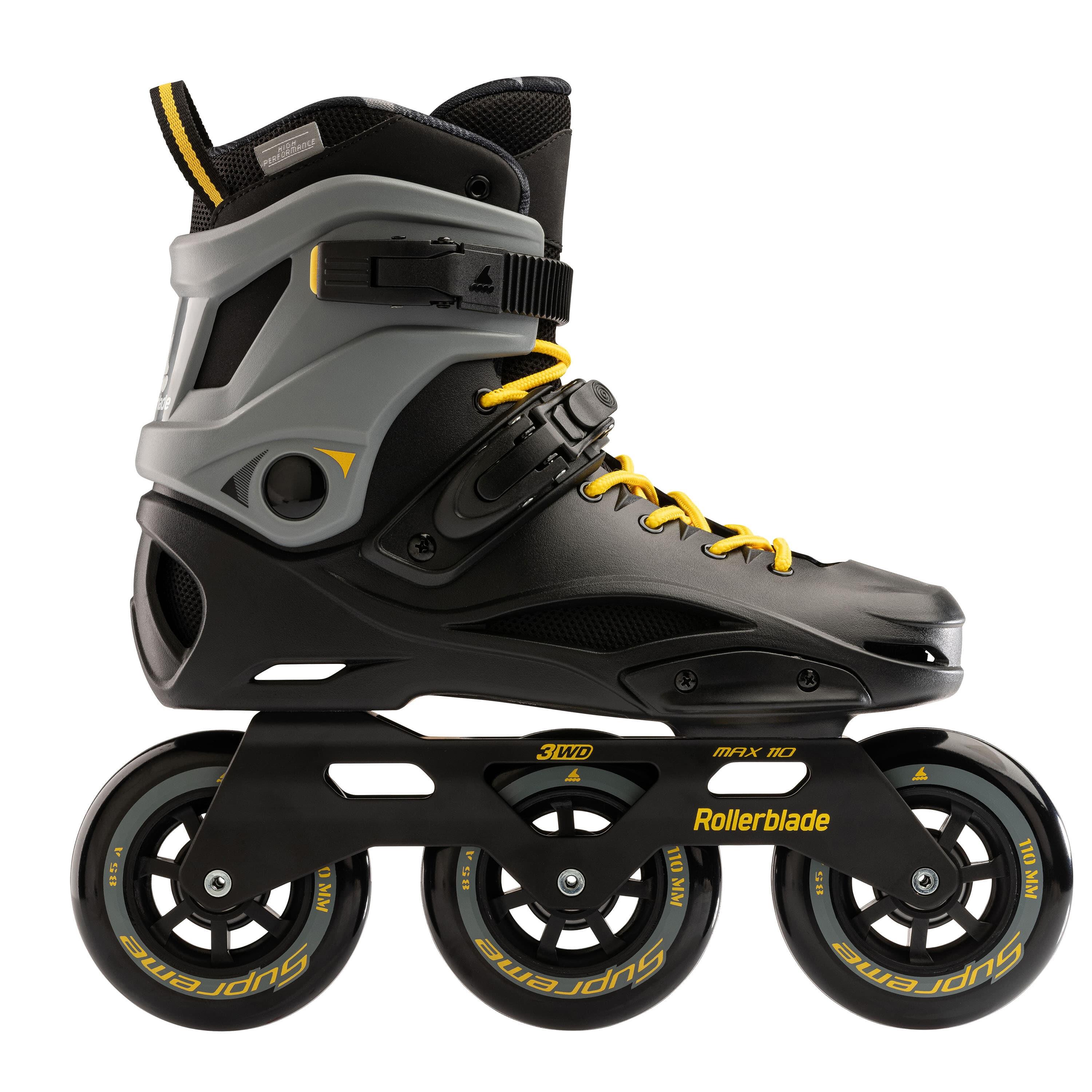 ROLLERBLADE RB 110, NEGRO/AMARILLO AZAFRÁN, 39 3/7