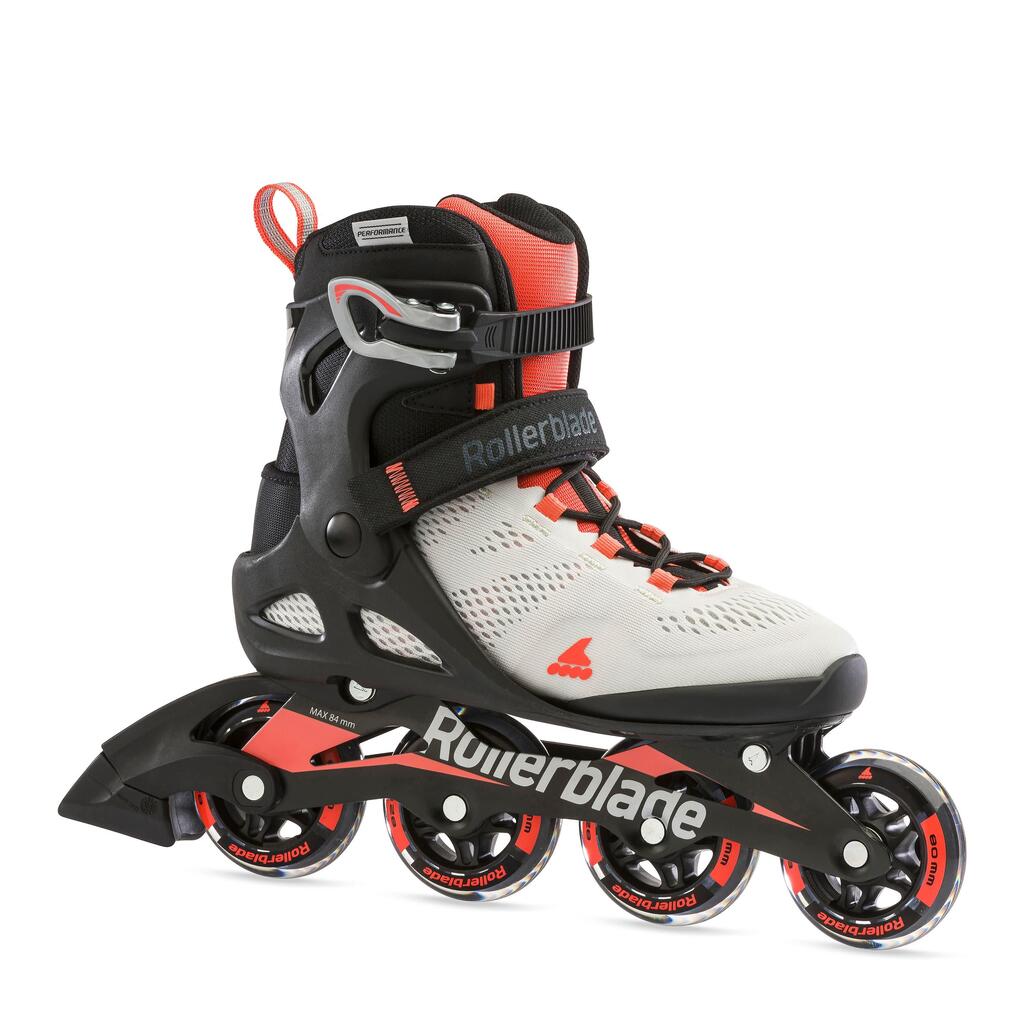 ROLLERBLADE MACROBLADE 80 W, GLACIER GREY/CORAL, 36