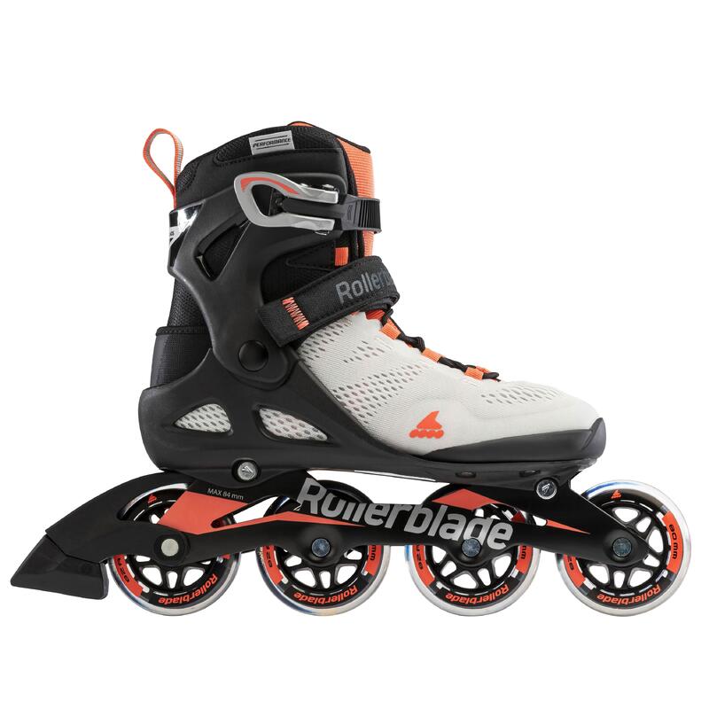 ROLLERBLADE MACROBLADE 80 W, GRIS GLACIAR/CORAL, 36