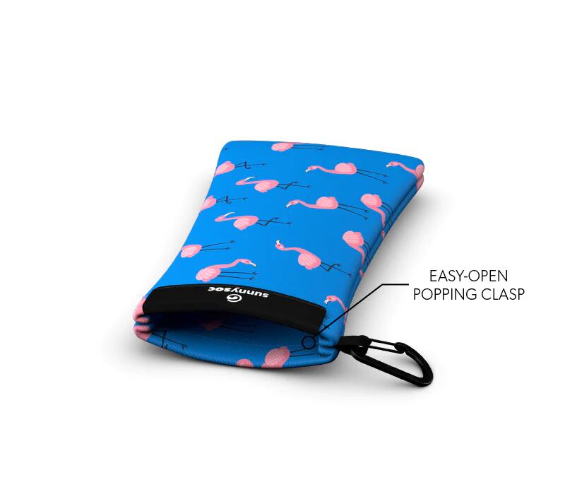 Sunnysoc FLAMINGO Etui Brille Sonnenbrille Handy Tasche Schutzhülle Beutel Sack 3/7