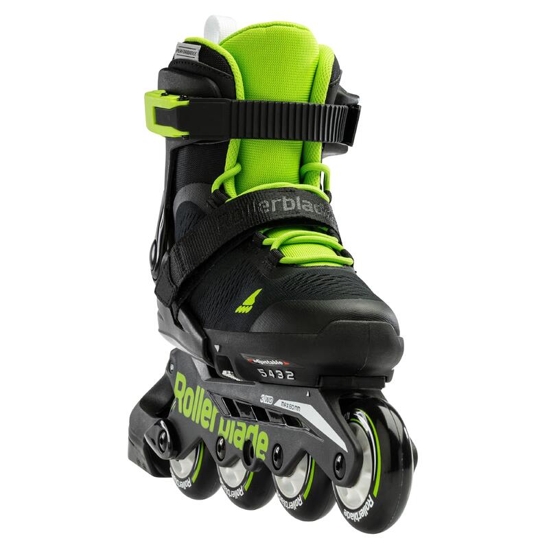 ROLLERBLADE MICROBLADE, NOIR/VERT, 28-32