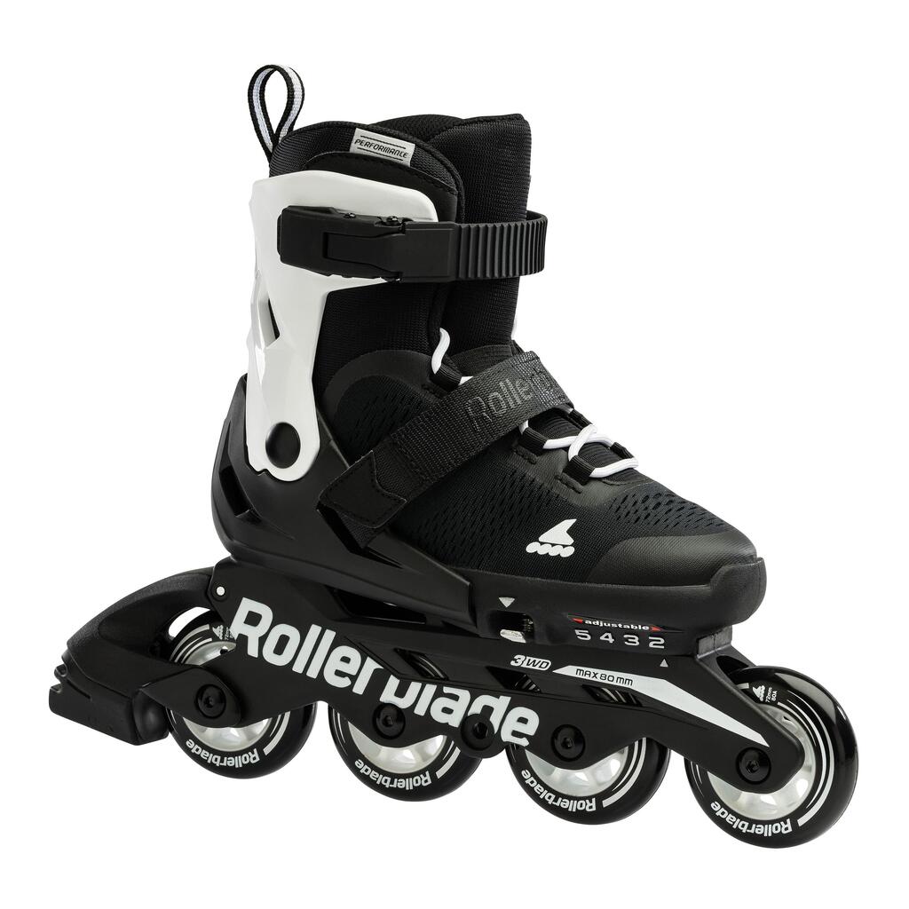ROLLERBLADE MICROBLADE, BLACK/WHITE, 28-32