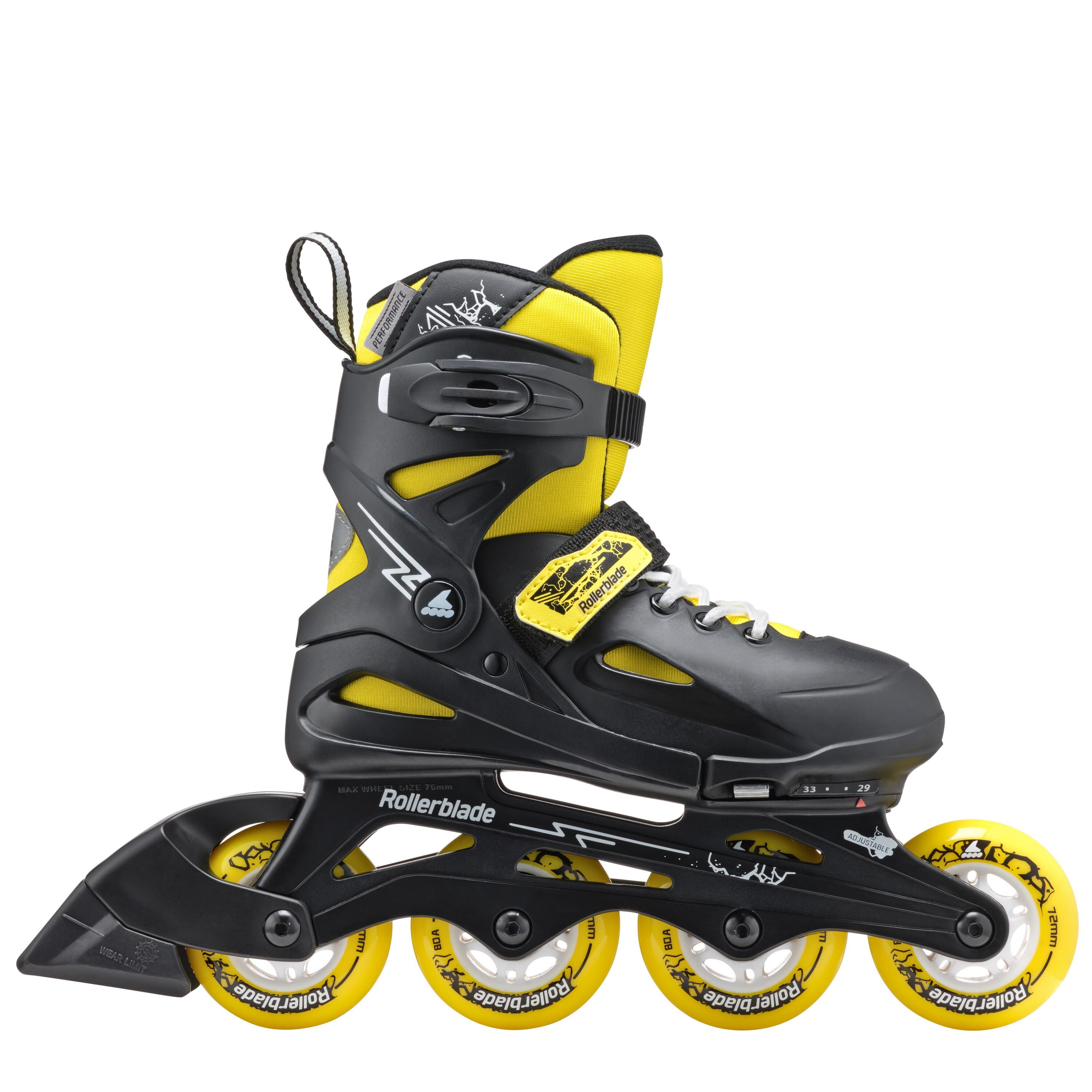 ROLLERBLADE FURY, NERO/GIALLO, 36.5-40.5 3/6