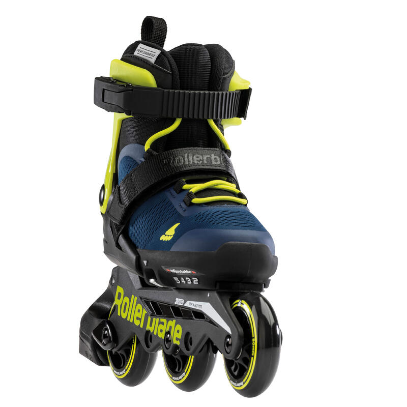 ROLLERBLADE MICROBLADE 3WD, BLEU ROYAL/LIME, 36.5-40.5