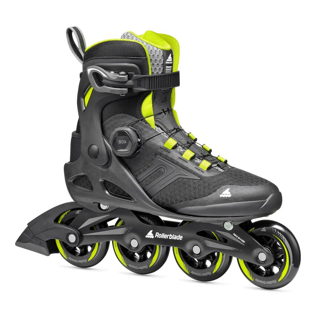 ROLLERBLADE MACROBLADE 84 BOA, BLACK/LIME, 42/42.5