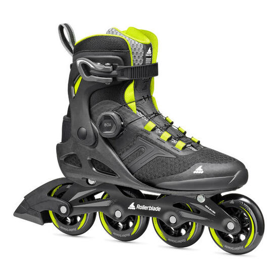 ROLLERBLADE MACROBLADE 84 BOA, NOIR/LIME, 42/42.5