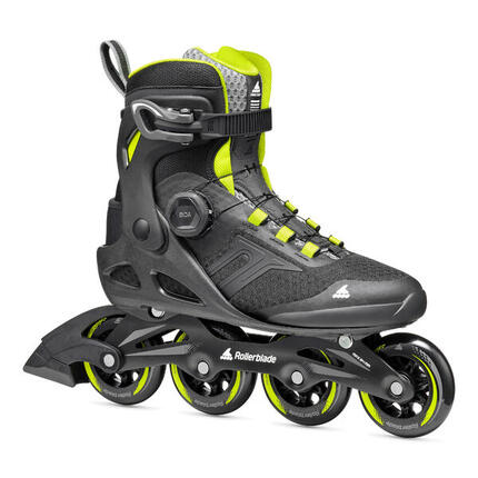 Męskie łyżworolki Rollerblade Macroblade 84 BOA Black / Lime