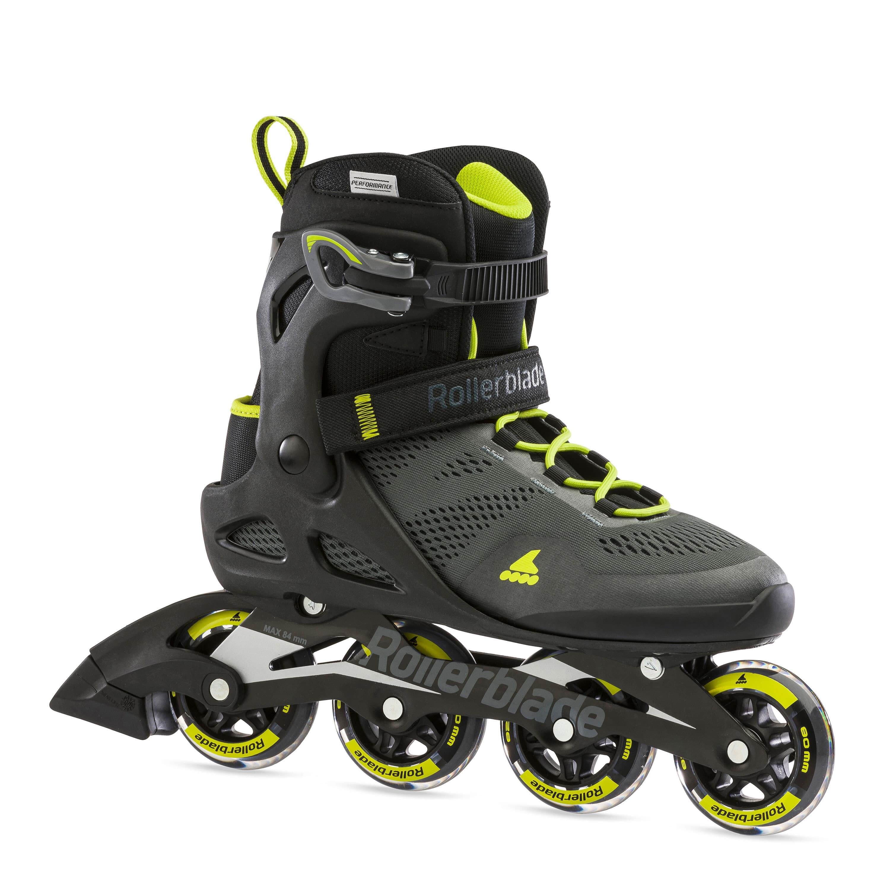 Rollerblade - Rollerblade Macroblade 80, Noir/lime, 46 - Rollers En Ligne - Noir|vert - 46 - Decathlon