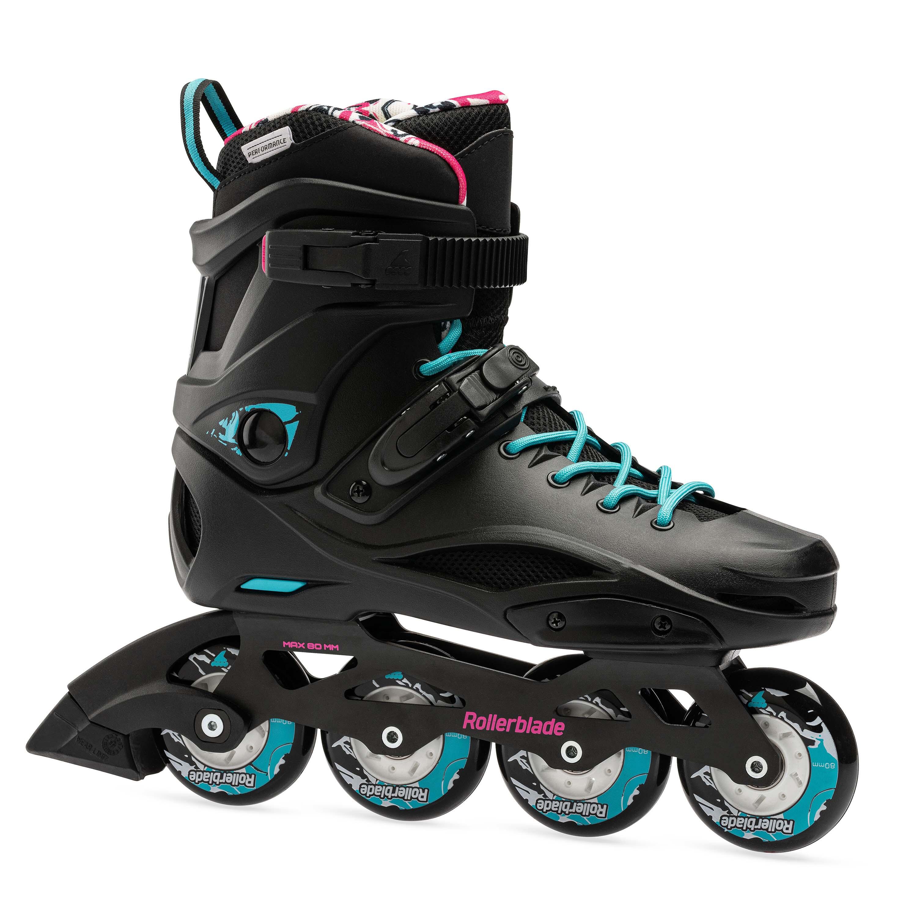 Rollerblade - Rollerblade Rb Cruiser W, Noir/bleu Aqua, 36.5 - Patins À Roulettes - Noir|vert - 36,5 - Decathlon