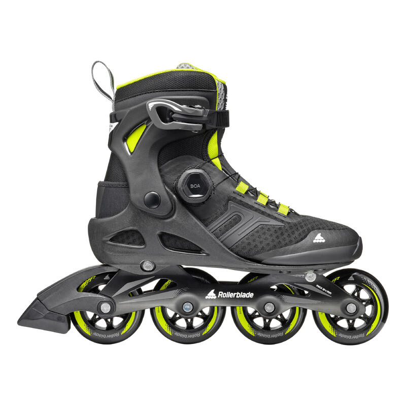 ROLLERBLADE MACROBLADE 84 BOA, NOIR/LIME, 42/42.5