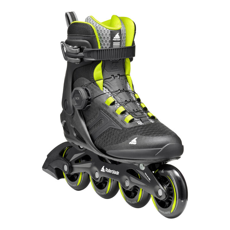 ROLLERBLADE MACROBLADE 84 BOA, NOIR/LIME, 42/42.5