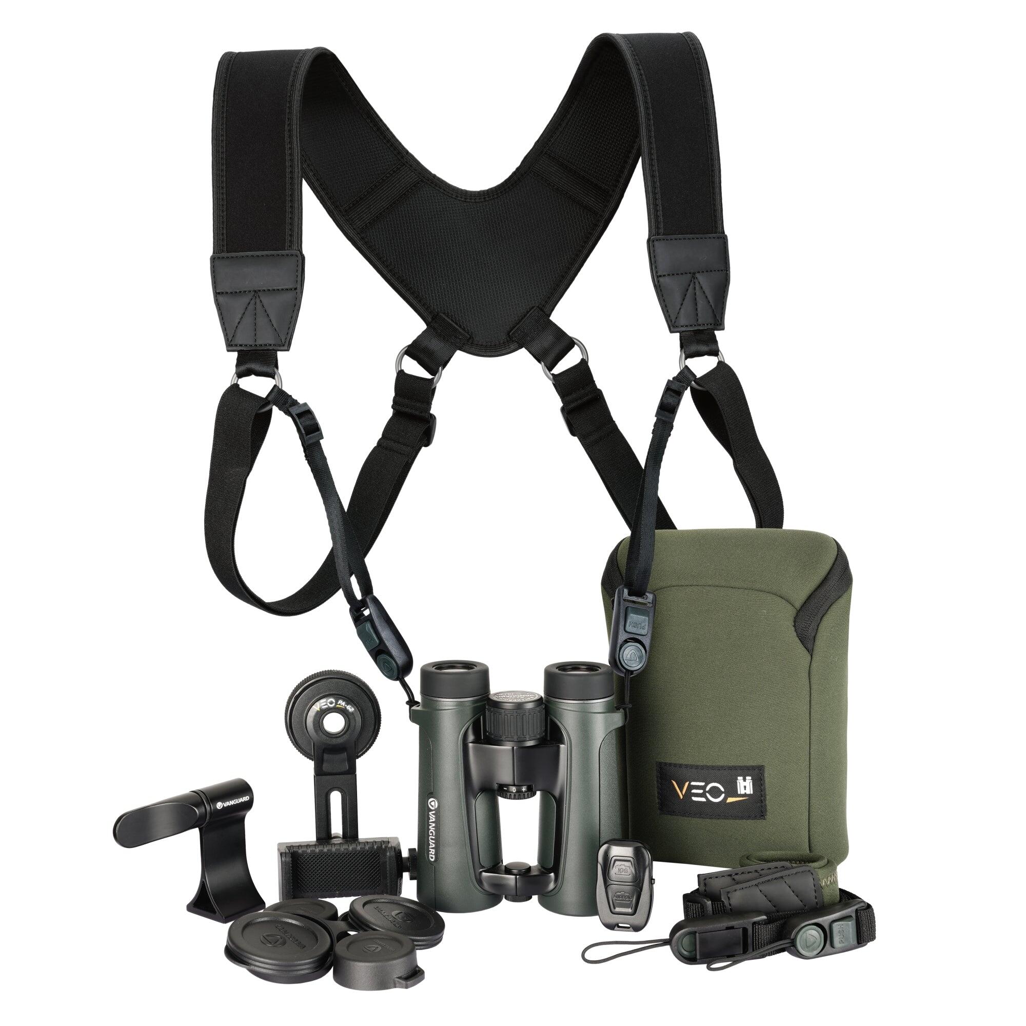 VANGUARD Kit de Prismáticos ED 8x42 Vanguard Veo HD IV 8420BDL DLX