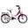 Bikestar vélo pour enfants Classic 14 pouces blanc/rose