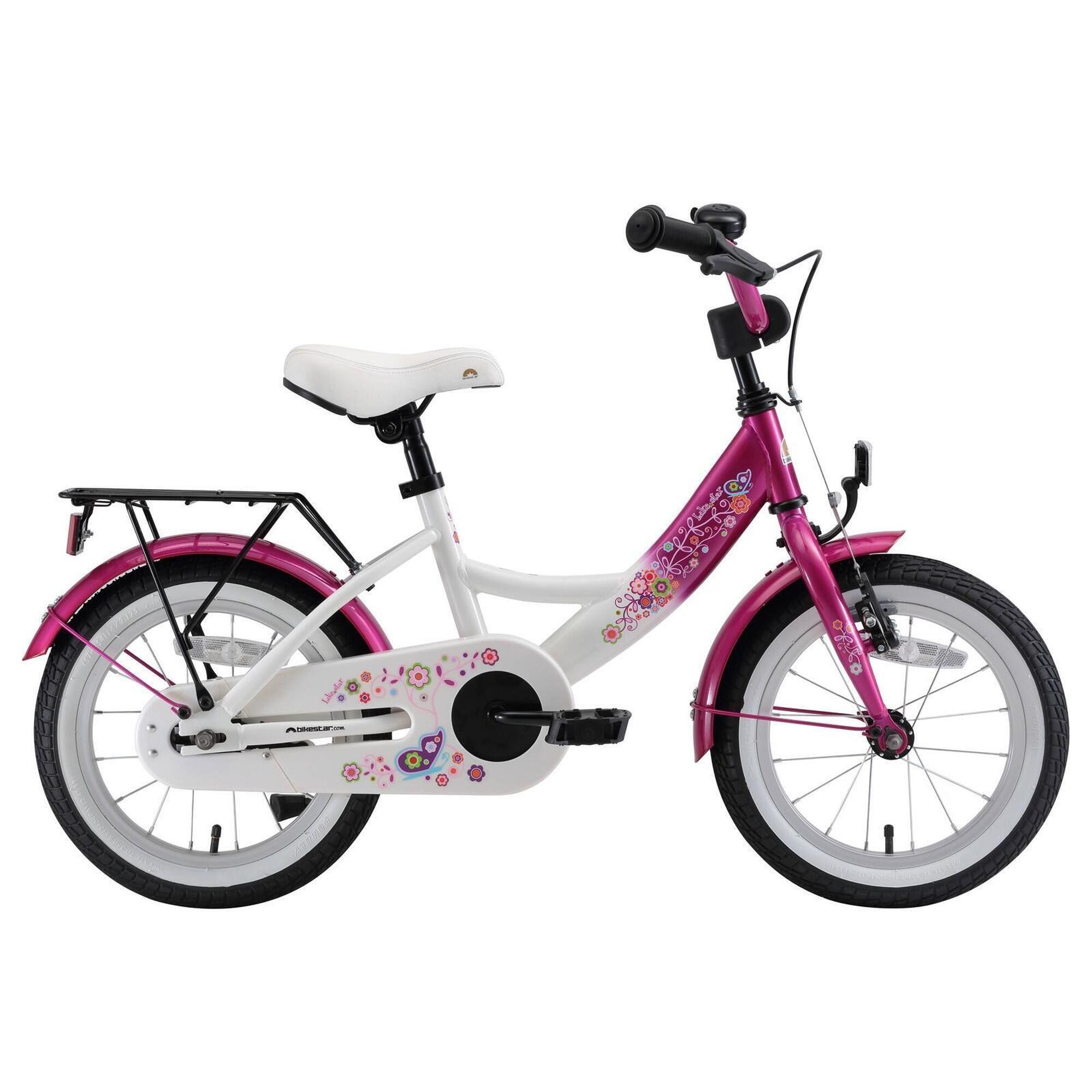 Bikestar - Vélo Enfant 14 Pouces À Partir De 3 - 5 Ans, Vtc Classic - Vélo Enfant - Rose - 14" - Decathlon