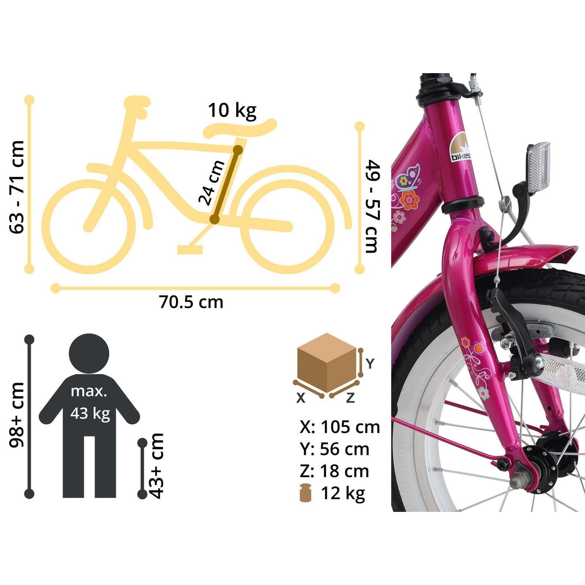 Velo 14 pouces VTC enfant 3 ans Classic BIKESTAR Decathlon