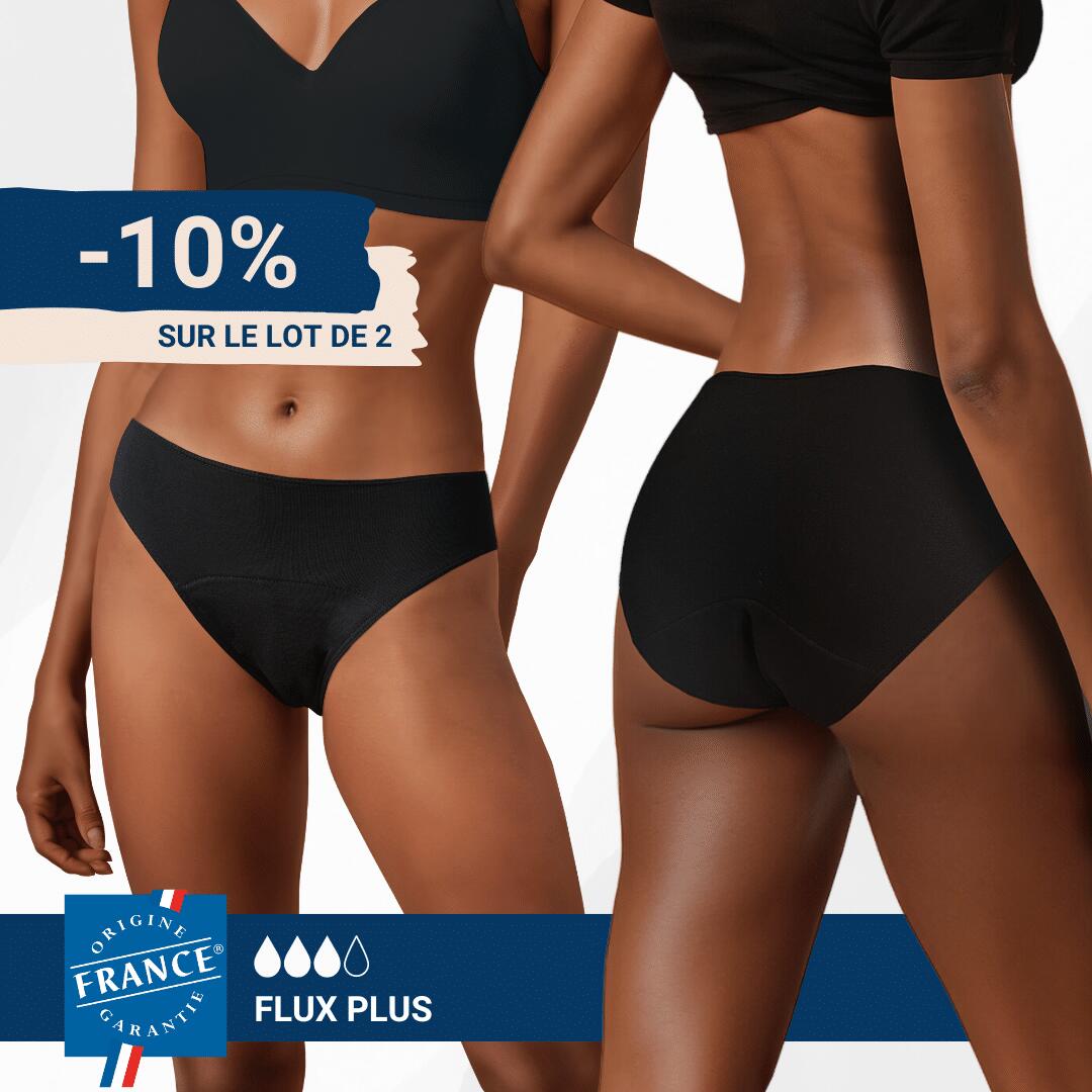 2x parte inferior do fato de banho menstrual - fluxo plus