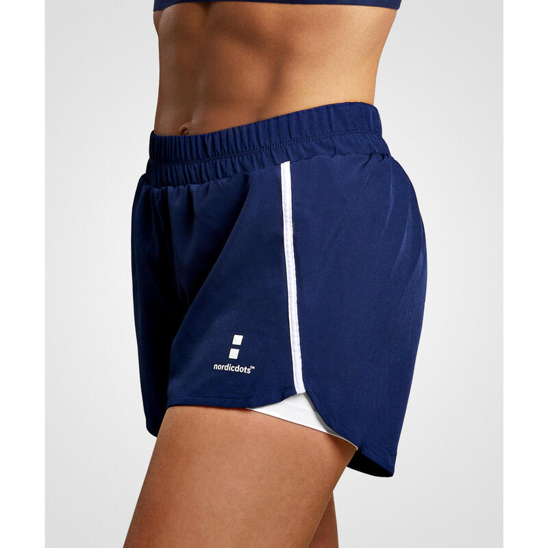 Short d'Entraînement Tennis/Padel Femme - Marine Bleu