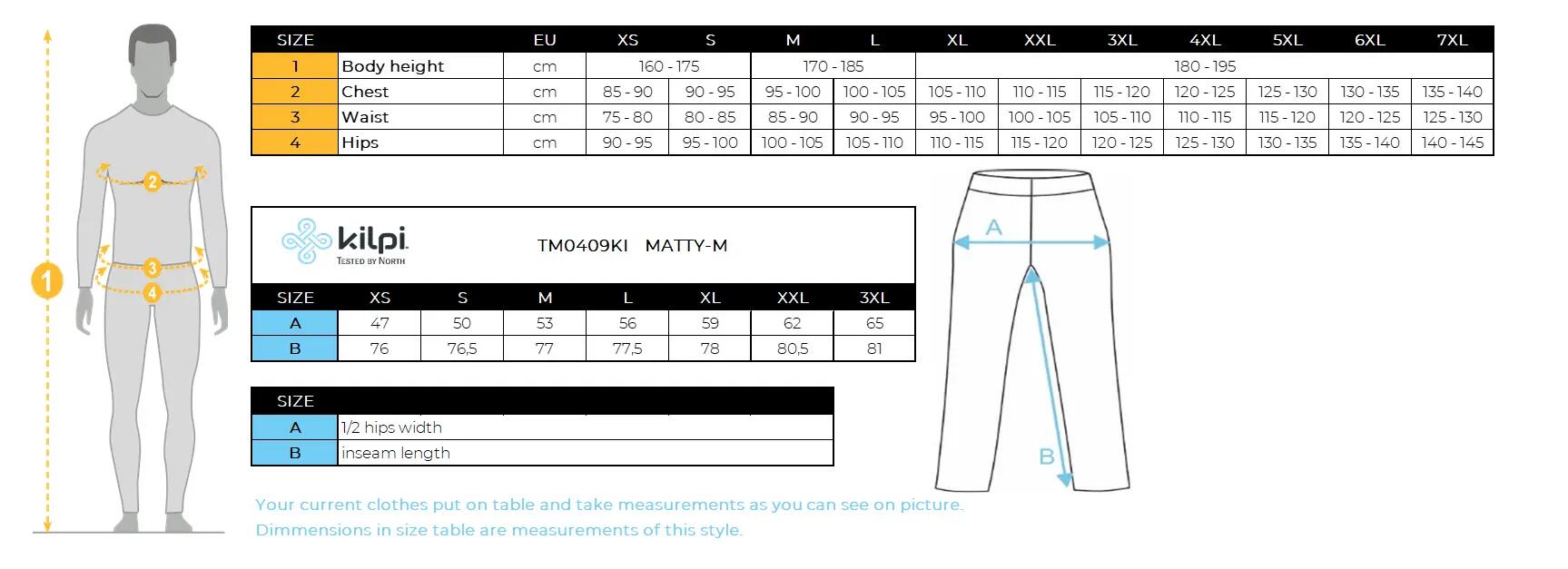 Track pantalon pour homme Kilpi MATTY-M 5/5
