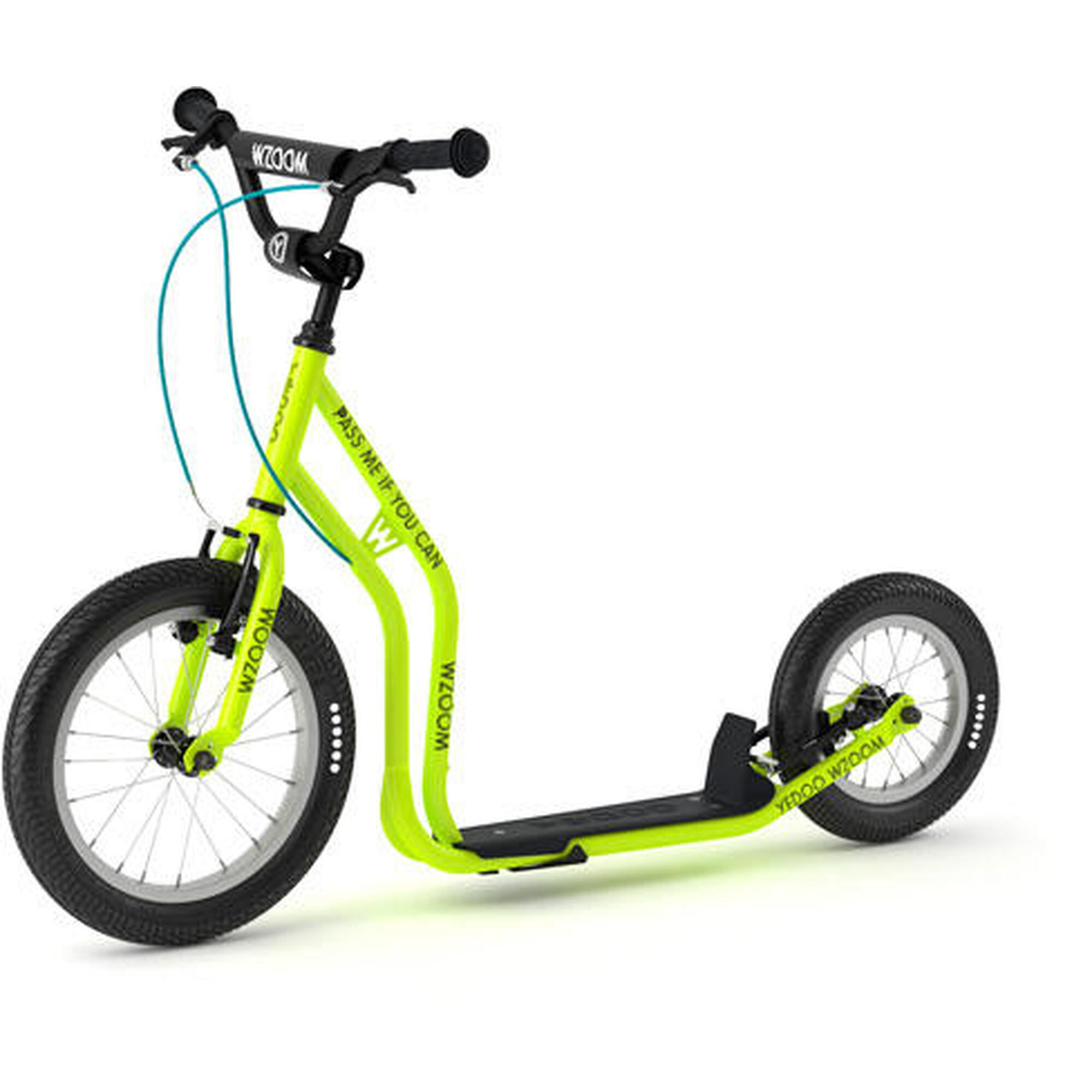 Scooter Wzoom Lime con pneumatici gonfiabili