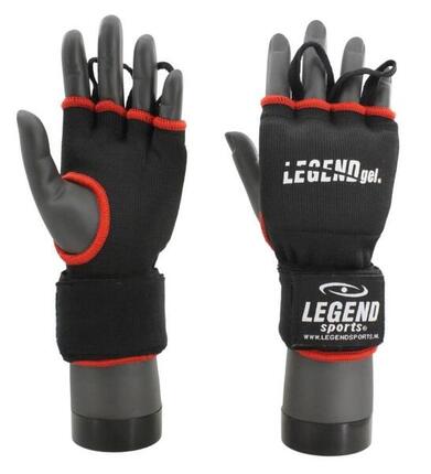 Innenhandschuhe Kinder/Erwachsene Schwarz-Rot