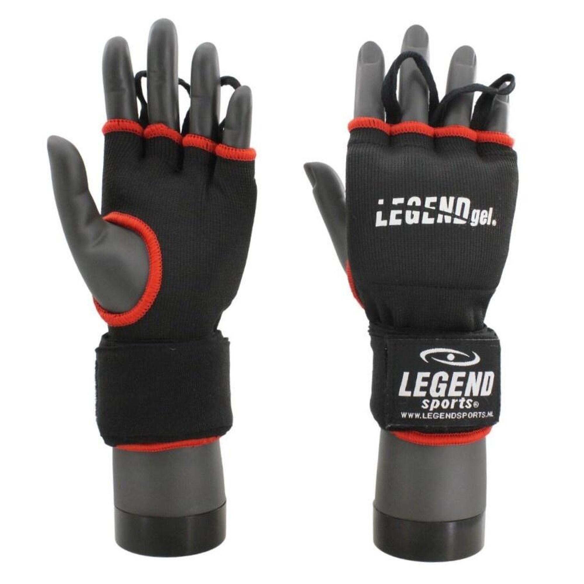 Legend Sports - Gants Intérieurs Enfant/adulte Noir-rouge - Mitaines Sous Gants - Noir|rouge - S - Decathlon