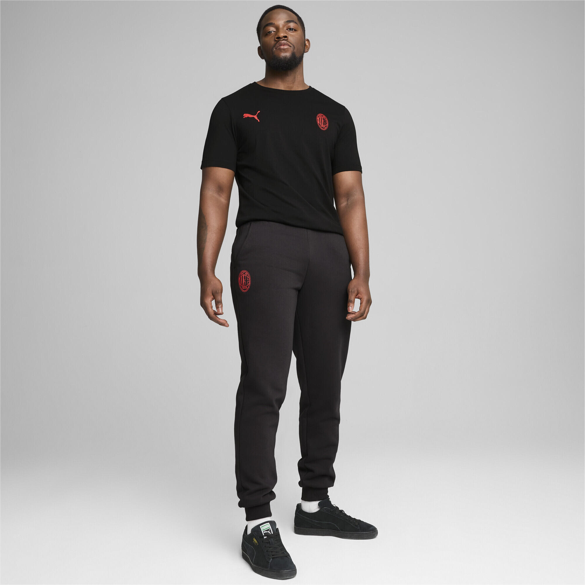 Pantalon ftblESSENTIALS AC Milan Homme PUMA Black For All Time Red 2/7