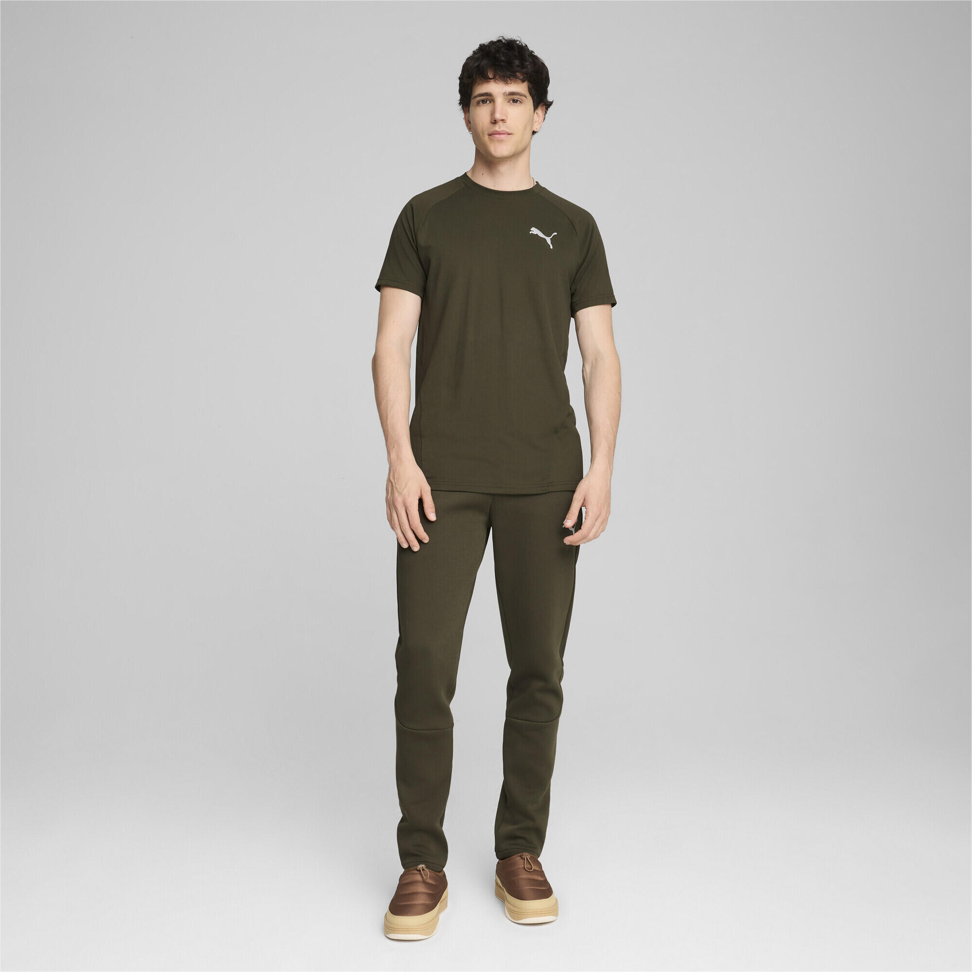 EVOSTRIPE Hose Herren PUMA Dark Olive Green 2/7