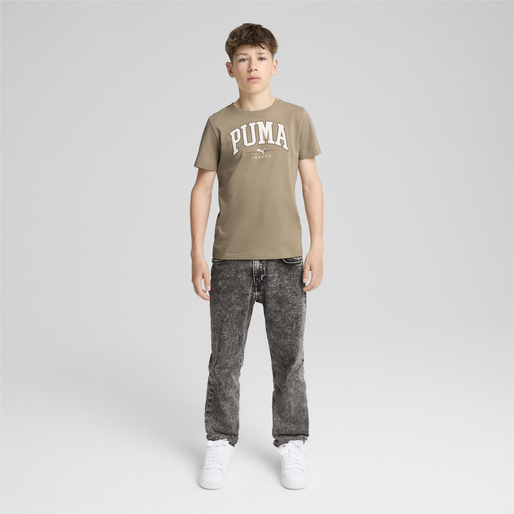 T-shirt à imprimés PUMA SQUAD Enfant et Adolescent PUMA Oak Branch Beige 2/6