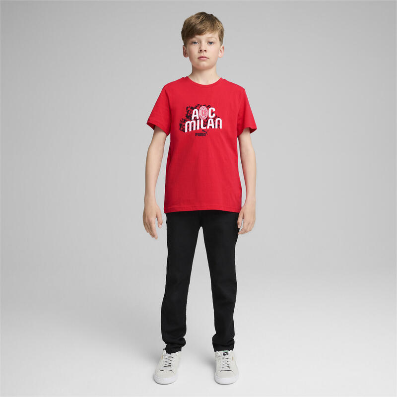 T-shirt ftblCULTURE AC Milan Enfant et Adolescent PUMA For All Time Red White