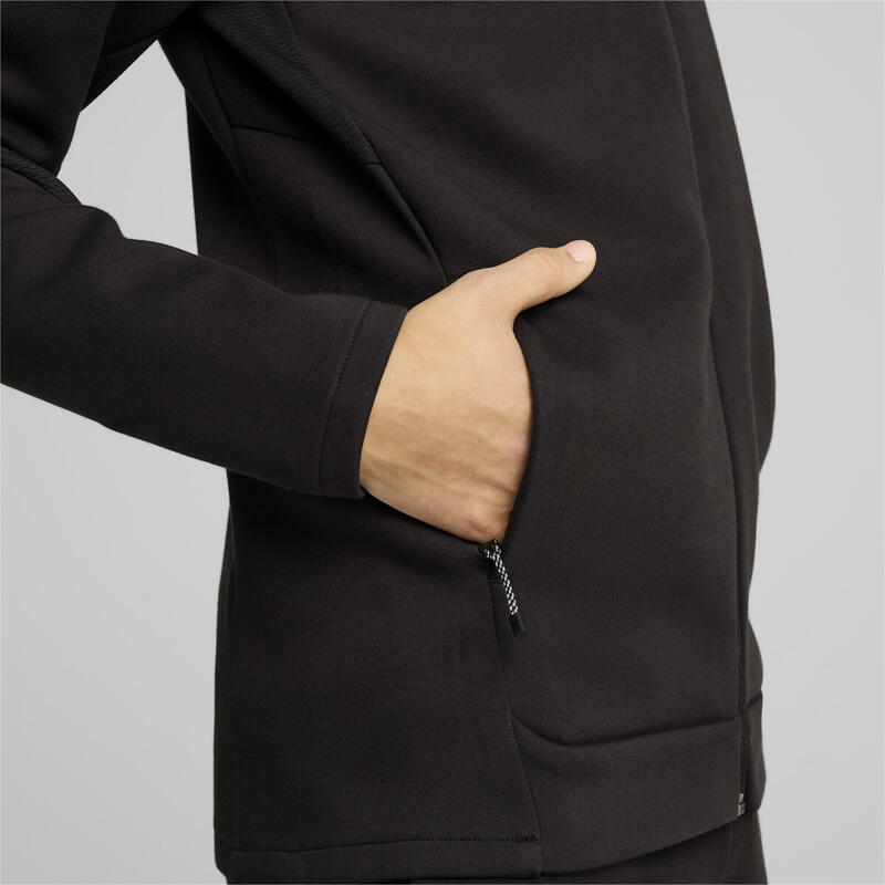 Pánská mikina s kapucí EVOTRIPE na zip PUMA Black