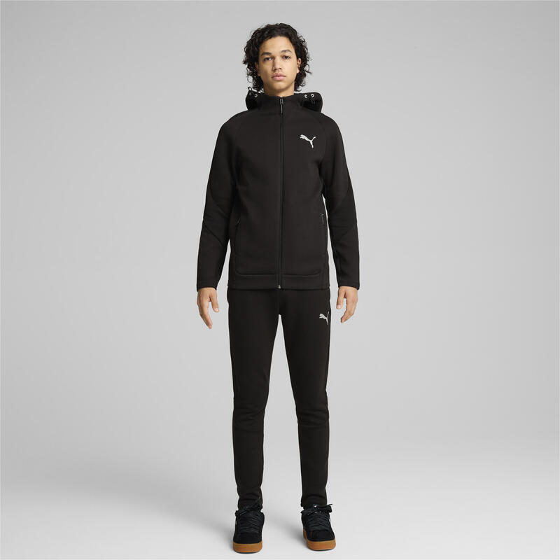 Pánská mikina s kapucí EVOTRIPE na zip PUMA Black