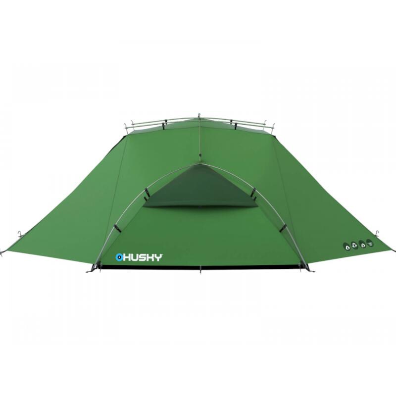 Tente Husky Brofur 4 autoportante 4 places vert duraluminium 210T Ripstop PU6000 3/5