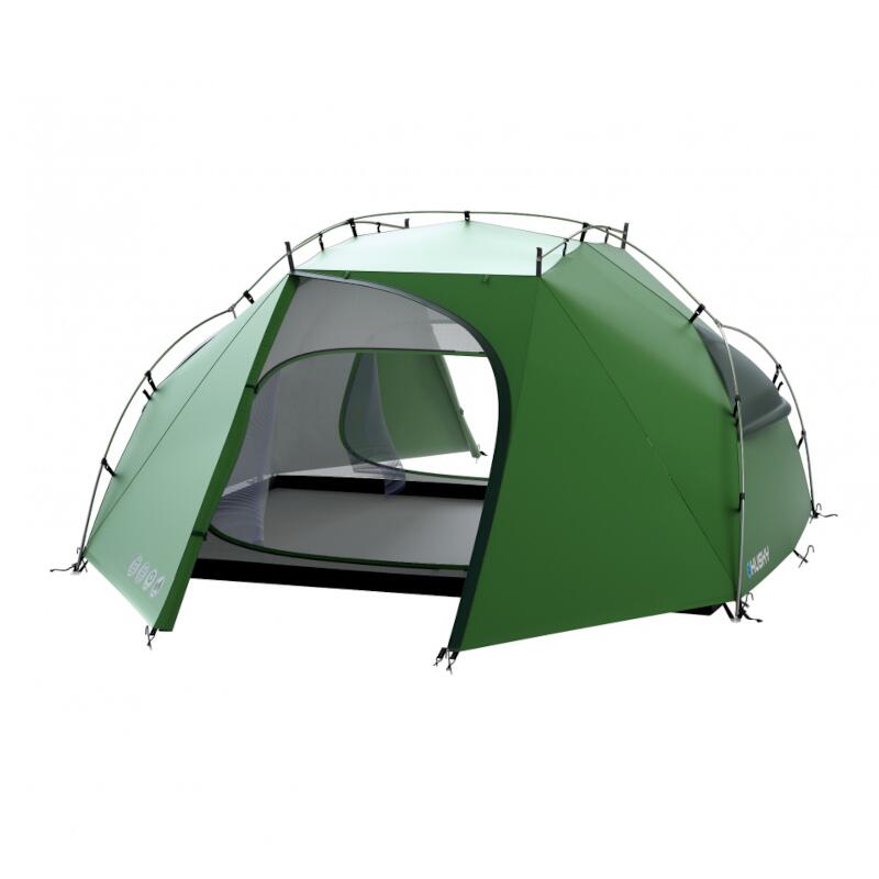 Tente Husky Brofur 4 autoportante 4 places vert duraluminium 210T Ripstop PU6000 2/5