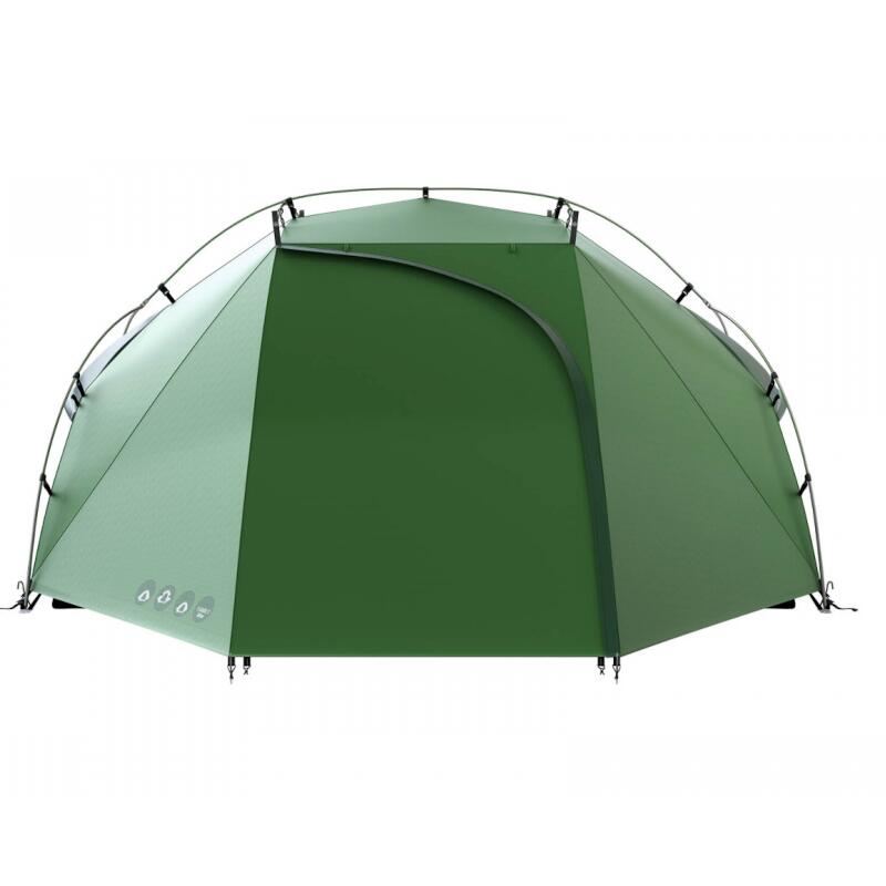 Tente Husky Brofur 4 autoportante 4 places vert duraluminium 210T Ripstop PU6000 4/5