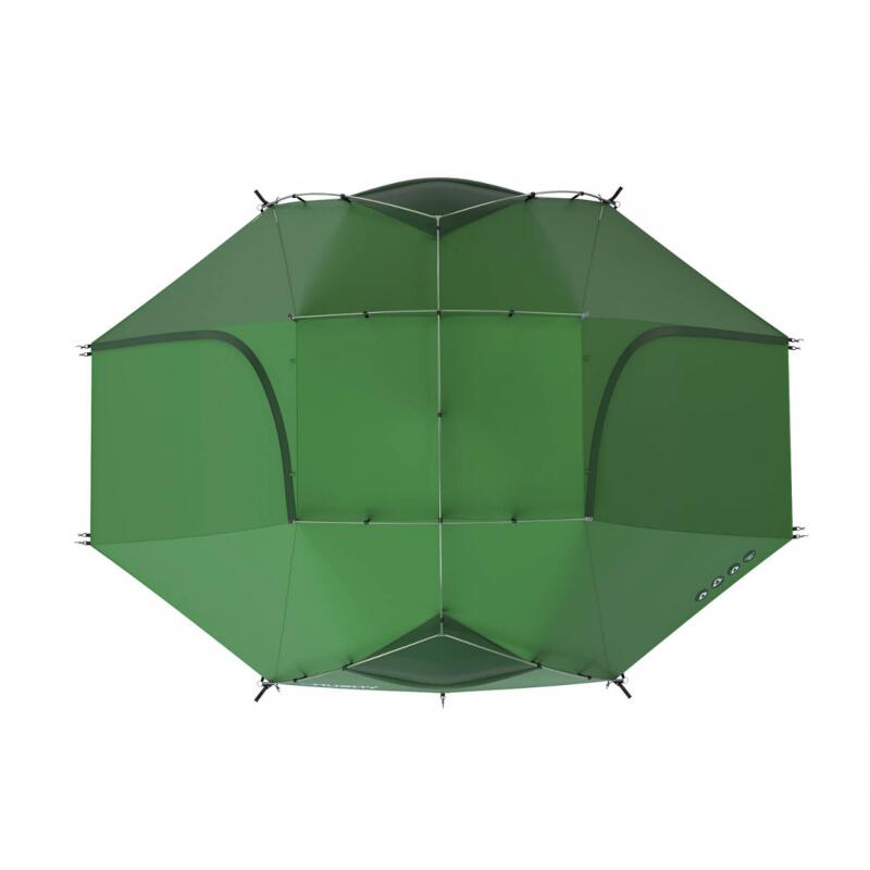 Tente Husky Brofur 4 autoportante 4 places vert duraluminium 210T Ripstop PU6000 5/5